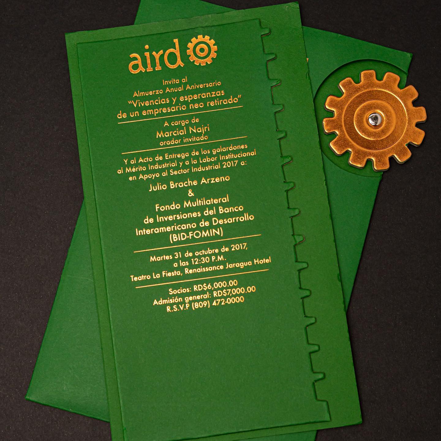 AIRD Tarjeta de invitacion